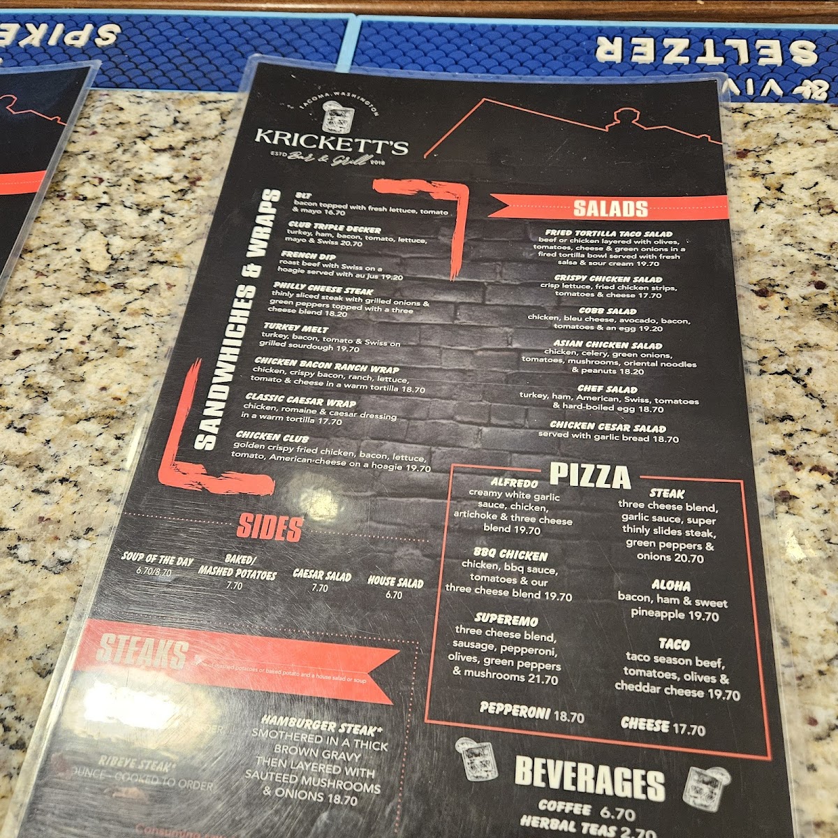 Krickett's Bar & Grill Menu - Image 3
