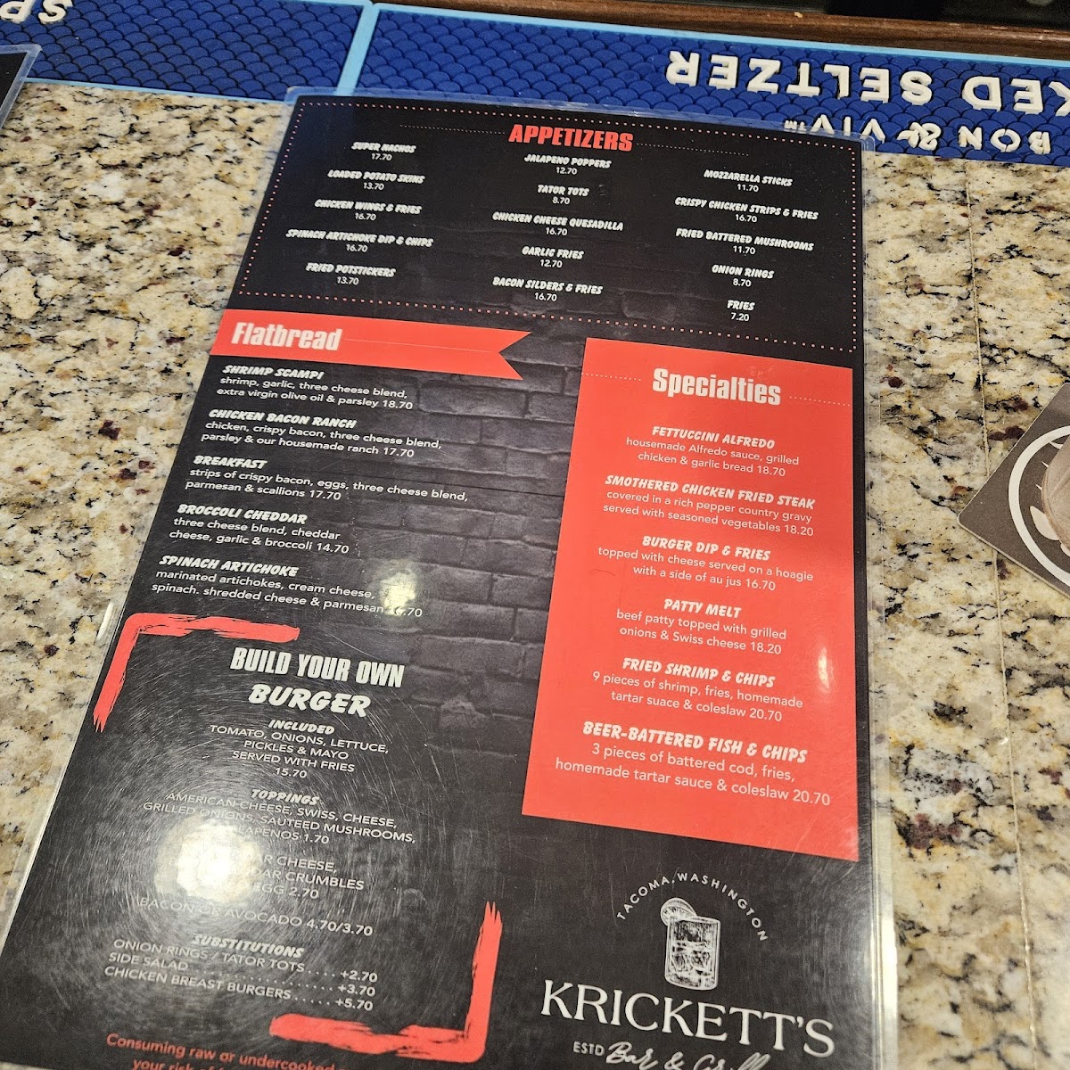 Krickett's Bar & Grill Menu - Image 4